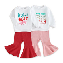 Load image into Gallery viewer, Holiday Top + Flare Pant Set
