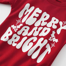 Load image into Gallery viewer, Merry and Bright Bubble Romper - Crimson
