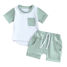 Load image into Gallery viewer, Asher Pocket Tee + Shorts Set

