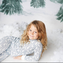 Load image into Gallery viewer, White Christmas Bamboo Toddler Pajama Set - Emerson &amp; Friends
