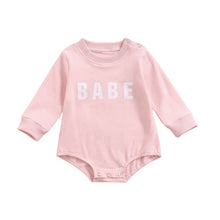 Load image into Gallery viewer, BABE Sweatshirt Romper
